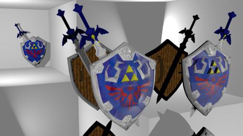 The Master Sword and Hylian Shield from LOZSS preview image
